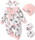 Mikrdoo Newborn Baby Girl Clothes Long Sleeve Romper by Mikrdoo