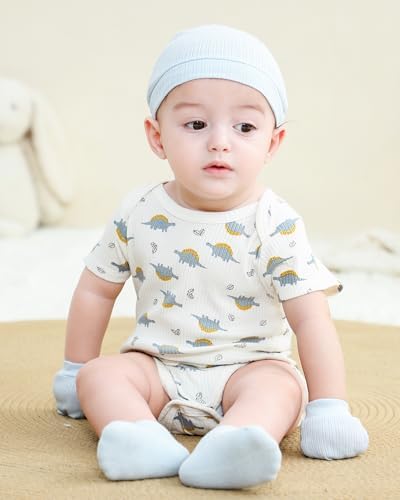 Baby Hats Mittens and Socks Set Soft Cotton Newborn Hat Glove - Image 3