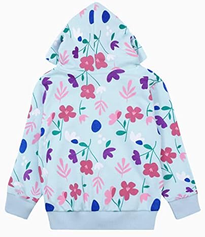 Baby Girl Zip-up Jacket Rainbow Unicorn Cotton Hoodie Sweatshirt Toddler Fall - Image 2