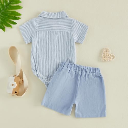 PUHHAPIEY Baby Boy Gentleman Wedding Outfit Dress Romper Suspender Pants | 0 3 - Image 7