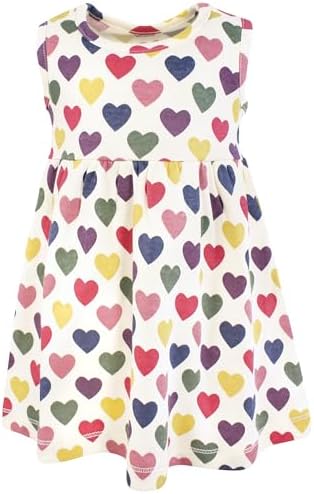 Hudson Baby Infant and Toddler Girls Cotton Dress and Cardigan Set - Image 4