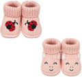 2 pairs Cute Knit Animal Baby Booties by Unknown