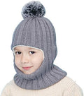 Baby Winter Hat Scarf Set, Unisex Infant Toddler Kids Hat Scarf by GZMM