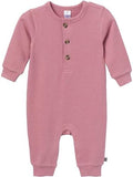 Modern Moments by Gerber Baby Henley Waffle Knit Romper by ModernMomentsbyGerber