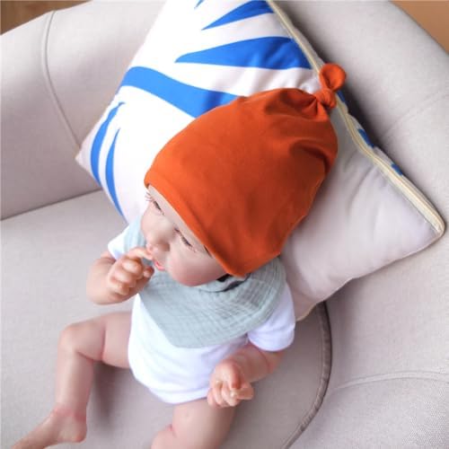 Silky Satin Lined Newborn Hat Hair Care Knot Beanie Hats - Image 7