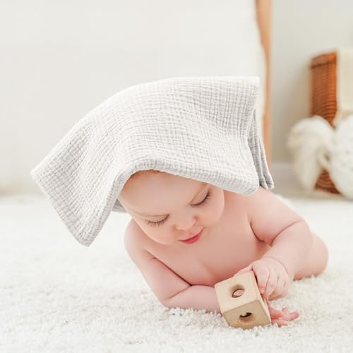 Bearmoss 6 Pack Muslin Burp Cloths - Image 7