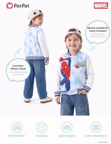 Disney Bomber Jacket Spider Man Marvel Toy Story Cars Varsity Cardigan2-13Y - Image 7