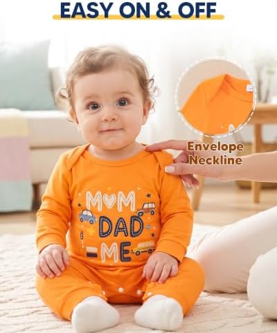 NZRVAWS Newborn Baby Boy Clothes Infant Romper 2-Pack outfit Cute Pattern - Image 2
