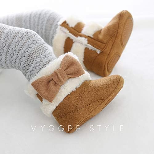 Ohwawadi Infant Baby Boots Boys Girls Cozy Fleece Slippers Snow Boots Winter - Image 4