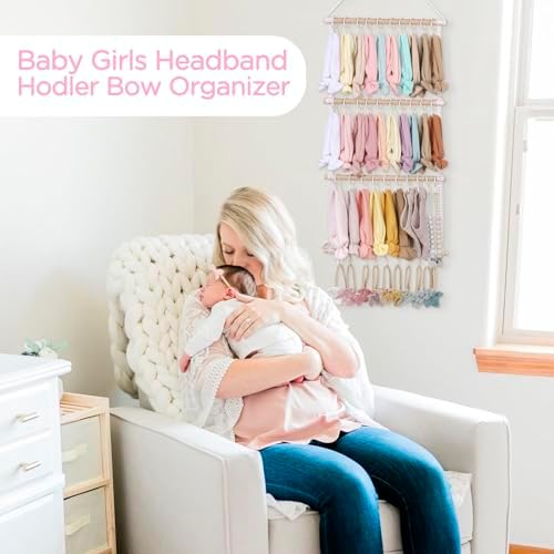 POVETIRE Headband Holder for Girls Baby Headband Organizer Head Bands Hair - Image 5