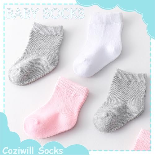 Baby Socks Infant White Crew Socks Baby Girls Soft Newborn Dress Sock Boys - Image 6