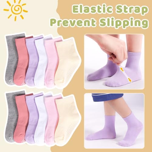 HYCLES Non-Slip Toddler Socks, Girl Grip Socks - Image 3