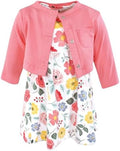 Hudson Baby Infant and Toddler Girls Cotton Dress and Cardigan Set by HudsonBaby