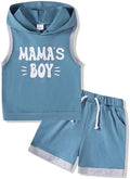 SANMIO Toddler Boy Clothes Summer Outfits Hoodie Tank Tops and Shorts Set by SANMIO