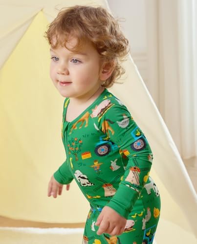babee Reshinee Bamboo Viscose Baby Footie Pajama, Zipper Sleeper Boys Girls - Image 7