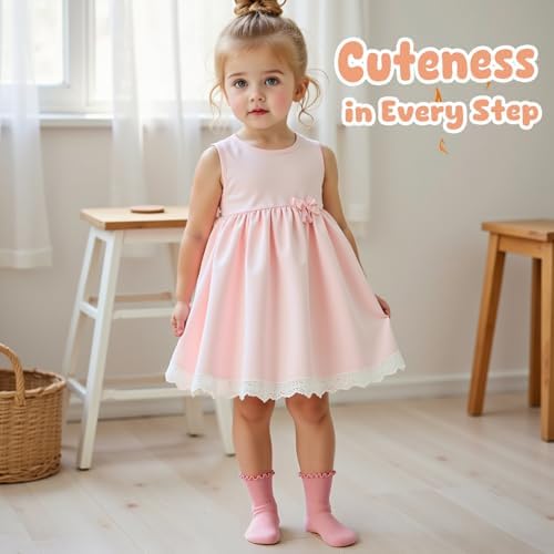 HONGTEYA 6 Pairs Toddler Ruffle Socks - Image 6