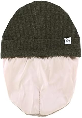 Jersey Beanie Hat for Newborn Baby Boys Girls Silky Satin Lined Hats Bonnet - Image 4