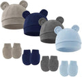 Newborn Baby Hats and Mittens Set by Unknown