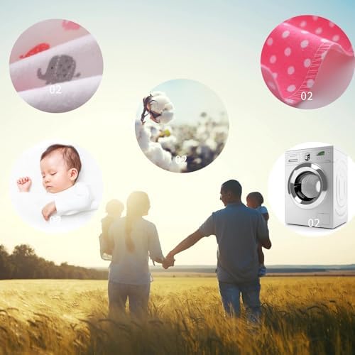 Cotton Flannel Receiving Blankets 4 Pcs, Baby Swaddle Blankets, Infant Flannel - Image 5