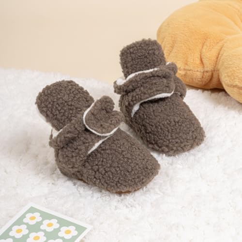 HsdsBebe Unisex Newborn Baby Cotton Booties Non-Slip Sole - Image 4