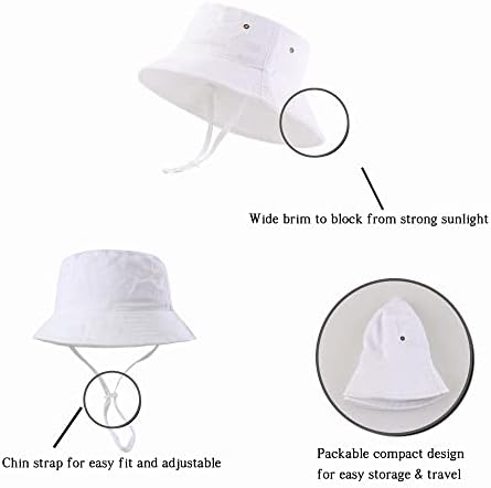 LANGZHEN Sun Protection Hat for Kids Toddler Boys Girls Wide Brim Summer - Image 5