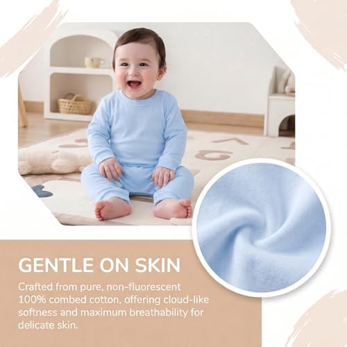 Unisex Baby romper, Long Sleeve 100% Cotton Baby Clothes, Baby Footless Jumpsuit - Image 4