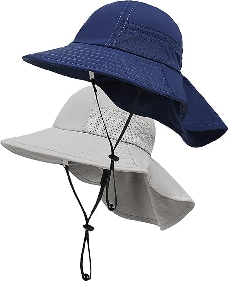 Toddler Baby Sun Hat Kids Summer Beach Essentials Adjustable Beach Hats by HONGTEYA