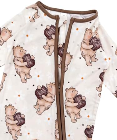 Bow Dream Bamboo Rayon Baby Romper Boy Newborn Girl Clothes Outfit - Image 6