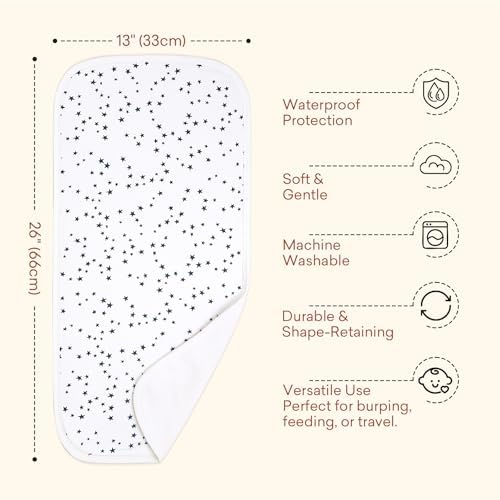 Baby Burp Cloths, Waterproof, 8 Pack, 13 x 26 Inch, Extra Large - Image 5