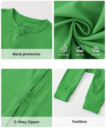 Jimonda Baby Romper Short Sleeve Cotton Pajamas 2-Way Zipper - Image 6