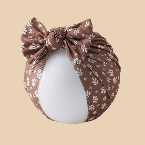 Baby Girls Hair Bow Knot Turban Hat Newborn Hospital Hats Infant Toddler Head - Image 5