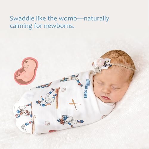 Baby Swaddle Blankets, Bamboo Muslin Receiving Blanket | 1-Pack, Lightweight & - Image 4