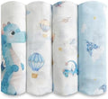 Muslin Baby Swaddle Blankets, Breathable 100% Rayon from Bamboo Receiving by IBESTOPIA