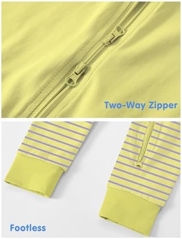 Jimonda Baby Romper Short Sleeve Cotton Pajamas 2-Way Zipper - Image 5