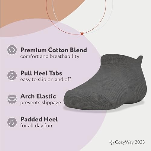 CozyWay Baby & Toddler Socks Ankle Comfy Cotton Socks - Image 2