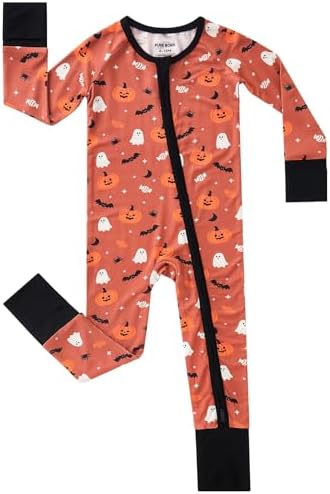 pureborn Baby Sleeper Viscose from Bamboo Zipper Footies Pjs 0-24 Months | by pureborn