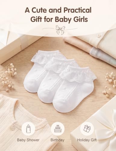 Durio Baby Girl Ruffle Socks - Image 6