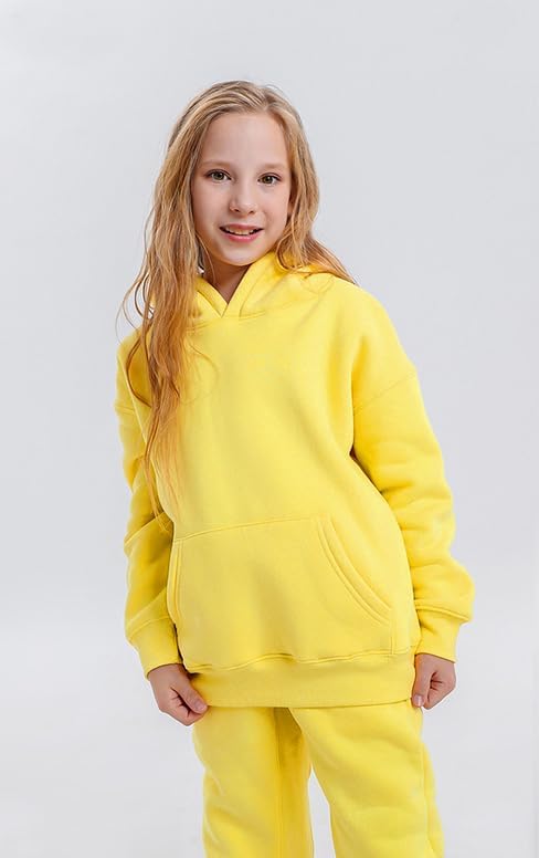 Toddler Boys Girls Sweatshirt Cotton Solid Fall Pullover Hoodie | Long Sleeve - Image 3