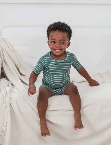 AVAUMA Stripe Pattern Baby Boys Girls Pajama Set Kids Toddler Snug fit Ribbed - Image 5