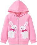 Baby Girl Zip-up Jacket Rainbow Unicorn Cotton Hoodie Sweatshirt Toddler Fall by Popshion