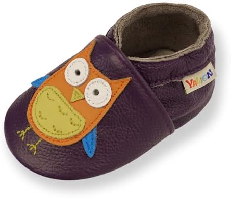 YALION Baby Soft Leather Shoes Suede Sole Infant Toddler First Walking Sports by YALION
