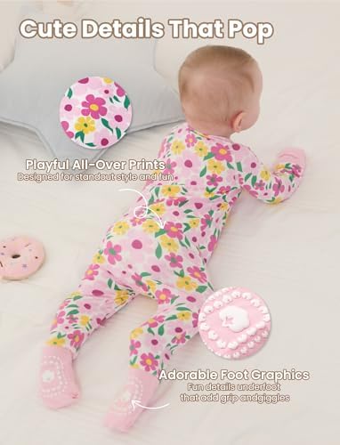 PATPAT Organic Cotton Baby Footie Pajamas - Image 6