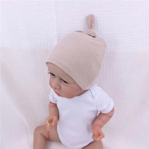 Silky Satin Lined Newborn Hat Hair Care Knot Beanie Hats - Image 4