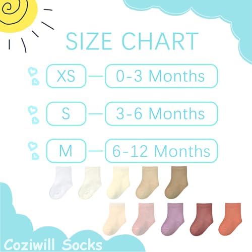 Baby Socks Infant White Crew Socks Baby Girls Soft Newborn Dress Sock Boys - Image 7