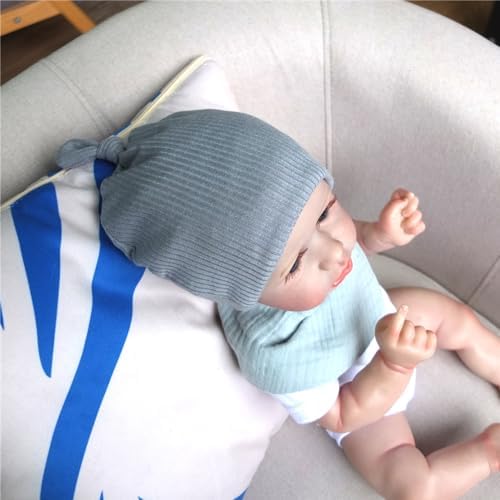 Silky Satin Lined Newborn Hat Hair Care Knot Beanie Hats - Image 7