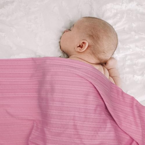 AQOKKA Newborn Receiving Blanket Wheat Ear Bow Hat Mitten Set | 4 Set Receiving - Image 4