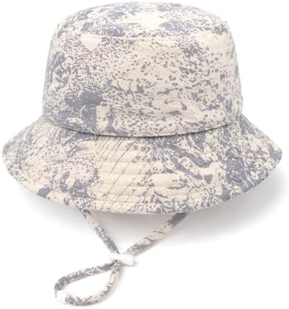 Baby Sun Hat Infant Toddler Summer Cotton Yarn Beach Bucket Hat by DANMY