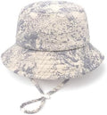 Baby Sun Hat Infant Toddler Summer Cotton Yarn Beach Bucket Hat by DANMY
