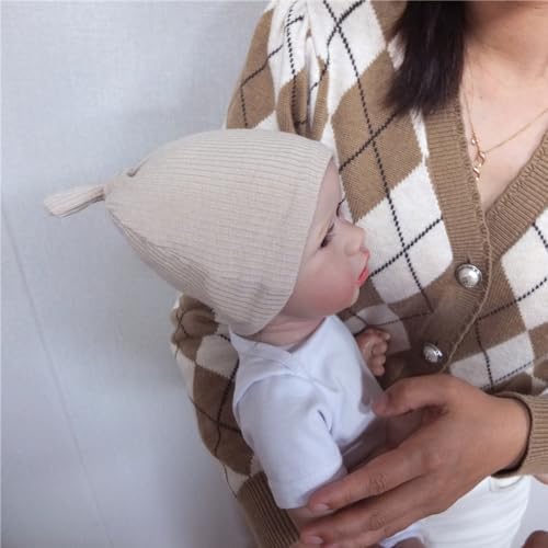 Silky Satin Lined Newborn Hat Hair Care Knot Beanie Hats - Image 6
