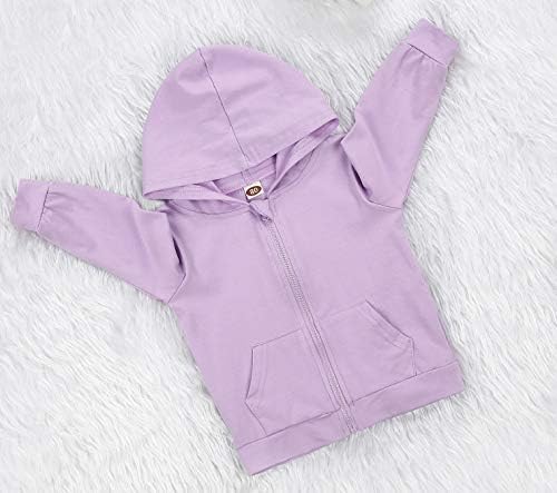 Imcute Baby Zip Up Hoodie, Unisex inflant Toddler Long Sleeve Sweatshirts - Image 7